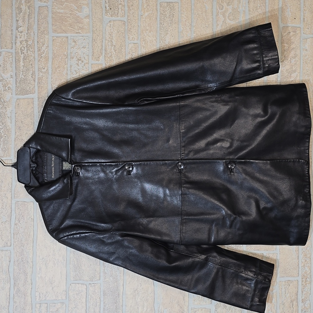 BANANA REPUBLIC GLOVE LEATHER Mid Length Coat